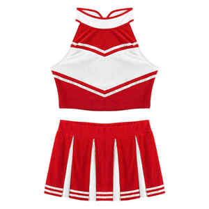 Tenues d'entraînement de cheerleading personnalisées pour femmes, vente en gros, uniforme de cheerleader 100% polyester - Product Image 5