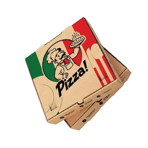 Boîtes à pizza en vrac 10x10 en carton ondulé kraft avec papier absorbant rond pour la cuisine, idéales pour Noël - Product Image 3