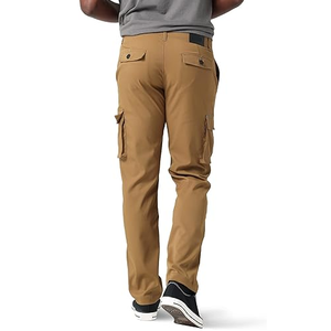 Men's Brown Utility <b>Cargo</b> <b>Pants</b> Durable Straight Leg Multi Pocket Outdoor Bottoms For Hiking <b>Work</b> And Daily Wear - Product Image 2