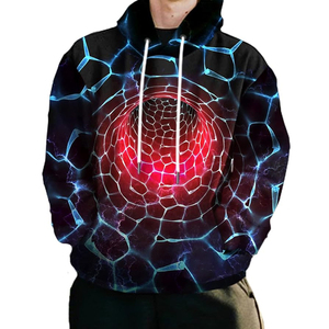 Sweat à capuche graphique pour homme en coton 100% avec logo personnalisé, en molleton imprimé, idéal pour l'hiver – Vente en gros - Product Image 3