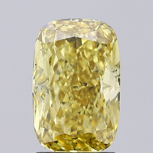 Brillante y elegante pieza de joyería fina de lujo, diamante cultivado en laboratorio de color amarillo vivo certificado, corte cojín, piedra preciosa suelta radiante. - Product Image 6