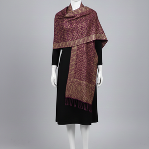 ผ้าคลุมไหล่พรีเมียมลายดอกไม้เพสลีย์แบบยาวสำหรับผู้หญิง ทำจากวิสโคส ทนทาน เหมาะสำหรับฤดูหนาว - Product Image 4