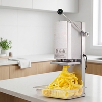 Nouvelle machine à frites torsadées électrique portable, coupe-pommes de terre en spirale, 100 kg/heure, haute productivité automatique pour frites bouclées