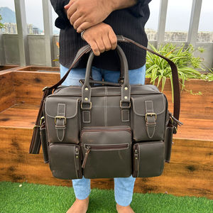 New Custom Vintage Real Cowhide <b>Leather</b> <b>Satchel</b> Crossbody Messenger Bags Full Grain Genuine <b>Leather</b> Motorcycle Side Bag for <b>Men</b> - Product Image 3