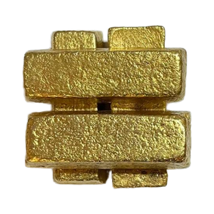 Lingote de Latón Chapado en Oro de 1 kg, Precio de Fábrica, Lingote Metálico Decorativo Fundido a Mano, Regalo Corporativo, Colección, Exhibición - Product Image 4