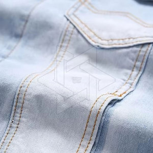 Performance <b>Men</b> Jeans <b>Jacket</b> Stretch Fabric Apparel Private Label <b>Smart</b> <b>Men</b> Jeans <b>Jacket</b> Custom Design Outerwear Wholesale - Product Image 4