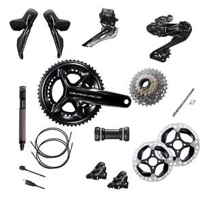 Meilleures ventes : Groupe Shimano Dura-Ace Di2 R9200/R9250 2x12 vitesses avec capteur de puissance, fourche en aluminium et freins à disque complets pour vélos industriels et DIY - Product Image 2