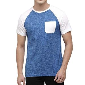 Camisetas de hombre 100% algodón, manga corta, venta al por mayor, las más vendidas, ropa de verano, casual, color liso, con bolsillo. - Product Image 1