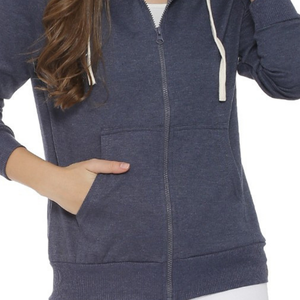 Sweat-shirts à capuche décontractés pour femmes, hiver, fermeture éclair, 100% coton, molleton épais, écologiques, respirants, séchage rapide, impression de logo personnalisée - Product Image 2