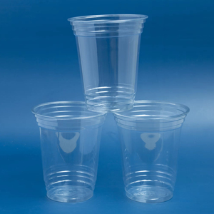 Gobelets jetables en plastique PET transparent de 12 oz avec couvercle pour boissons froides, café glacé, latte, jus, smoothie – Fabrication Vietnamienne - Product Image 1