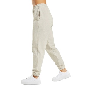 Men's <b>Light</b> Gray Elastic Waist Sweatpants With Side Pockets Casual Jogger Pants Autumn Midweight Knitted Cotton Pants - Product Image 3