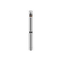 Pompe submersible multi-étages haute pression pour puits d'eau, monophasée, 220V/380V, 2HP, 1,5KW, 4 m³/h, avec turbine en acier inoxydable et plastique