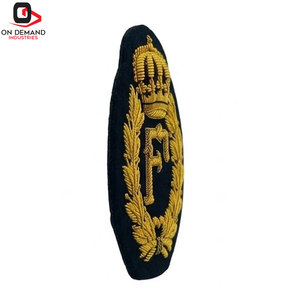 Badges brodés Zari de qualité supérieure avec épingle de sûreté, écologiques, personnalisables, embellissement au fil, design artistique pour vêtements - Product Image 5