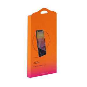 กล่องกระดาษบรรจุภัณฑ์อุปกรณ์อิเล็กทรอนิกส์สำหรับฟิล์มกันรอยกระจกนิรภัยและอุปกรณ์เสริมโทรศัพท์มือถือ - Product Image 1