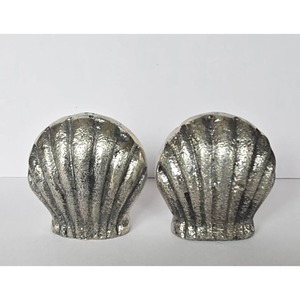 Elegant Seashell Shape Salt <b>And</b> Pepper Shakers <b>Set</b> For Home Kitchen Cafes <b>And</b> Restaurants Coastal Themed Table Decor From India - Product Image 1