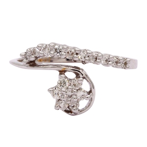 Bague d'anniversaire classique pour femme Djewels en diamant de laboratoire, or massif 14 carats, taille brillant rond, certifiée IGI & INGEMCO, vente en gros - Product Image 1