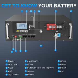 Modular Design 51.2V 100Ah 5Kwh LiFePO4 <b>Battery</b> Pack Residential Energy Storage with BMS CE UL Certified for Home 5000 Cycles - Product Image 3