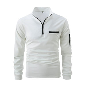 Wholesale High Quality Comfort Long Sleeve Polo <b>T</b>-<b>shirts</b> <b>Collar</b> Luxury Cotton Polo <b>Shirt</b> for Man Plus Size Men's Polo <b>Shirts</b> - Product Image 4