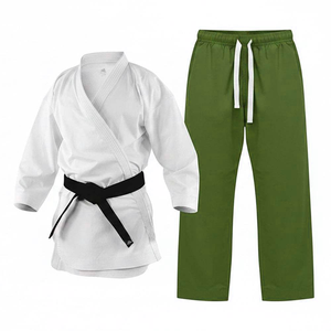 Uniforme de Karate OEM Premium de Algodón Ligero y Duradero con Logotipo Bordado, Uniforme Tradicional de Artes Marciales Blanco de 280g - Product Image 2