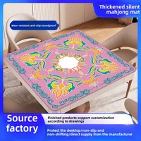 Tapis de Mahjong en Caoutchouc Naturel Épais Antidérapant et Silencieux 2-3mm, Tapis de Jeu Multifonctionnel pour Échecs et Cartes, Idéal pour Salles de Jeu à Domicile