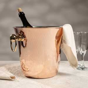 Cubo de hielo pequeño y duradero de acero inoxidable con asa para cerveza, material metálico, de Wonder Overseas - Product Image 6