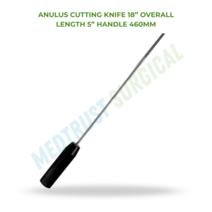 Couteau à anulus de 18 pouces (460 mm), instrument chirurgical neuro-radiologique pour l'élimination des disques et la coupe de l'annulus fibrosus - Product Image 2