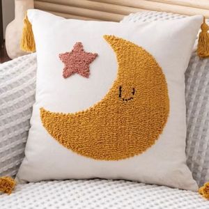 Modern Striped Woven Cotton Cushion Soft Breathable Fabric Stylish Decorative Pillow for Office Chair Couch Furniture Decoration - Product Image 4