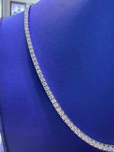 Collar de Cadena con Diamantes de Moissanita de Lujo, Joyería Brillante para Fiestas, Bodas y Regalos - Product Image 2