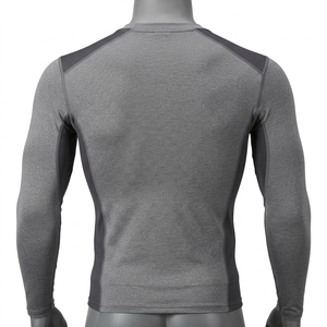 <b>Men</b> <b>Compression</b> <b>Shirt</b> Long Sleeve T <b>Shirt</b> for <b>Men</b> Apparel Tshirt Charcoal Gray Workout Fitness Sportswear Athletic <b>Shirt</b> - Product Image 4