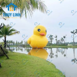 Ballon gonflable d'extérieur motif canard jaune avec impression UV, fabriqué au Vietnam, alimenté par une pompe à air électrique, divers designs, durable, compatible prise secteur - Product Image 5
