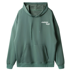 Sudadera con Capucha para Hombre, Nueva Colección de Invierno, Manga Larga, Estilo Casual, con Bolsillo de Color Sólido, Tejido Fino, Corte Holgado, 100% Algodón - Product Image 5