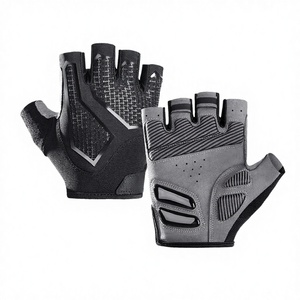Gants de cyclisme unisexes à demi-doigts en polyester compatibles avec les écrans tactiles, fermeture à enfiler pour les sports de plein air, la gym et le fitness - Product Image 3