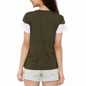T-shirt pour femme, coupe classique, tissu doux, col rond, haut décontracté pour tous les jours, respirant, léger, parfait pour les voyages - Product Image 2