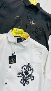 เสื้อเชิ้ตเดรสผู้ชาย แขนยาว ผ้าคอตตอนป๊อปลิน สไตล์วินเทจ เป็นมิตรกับสิ่งแวดล้อม ปิดด้วยซิป ปกคอปก แนวสมาร์ทแคชชวล - Product Image 3