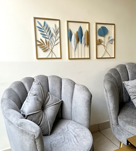 Decoración de Pared de Metal con Hojas de Hierro Modernas, Arte Abstracto para Colgar en la Pared, para Sala de Estar, Fondo de Sofá, Venta al Por Mayor - Product Image 4