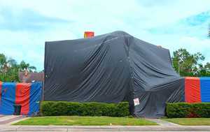 Bâche en HDPE imperméable pour usage domestique, commercial et extérieur, réutilisable, résistante aux UV - Product Image 6