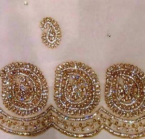 Premium Quality Luxury Womens Unstitched Hand Embroidered Dress Material for Eid Diwali Wedding and Party Wear - Product Image 4