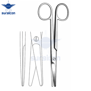 Tijeras Mayo de 14 cm (5½ Pulgadas), Rectas, de Acero Inoxidable, Reutilizables, para Cirugía General y Corte de Tejidos - Product Image 3