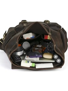 กระเป๋าเป้หนังแท้กันน้ำอเนกประสงค์ ป้องกันการโจรกรรม สไตล์วินเทจ สำหรับใส่แล็ปท็อป รุ่น LBP-0415 - Product Image 4