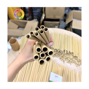 <b>Biodegradable</b> <b>Paper</b> Drinking Straws 200mm Length 8mm Inner Diameter Minimalist Style for Party Disposable Straws - Product Image 1