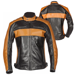 เสื้อแจ็คเก็ตหนังสำหรับขี่มอเตอร์ไซค์แบบมีเกราะป้องกันสำหรับผู้ชาย รุ่น CE สำหรับแข่งรถและกีฬาไบค์เกอร์ |   เสื้อแจ็คเก็ตมอเตอร์ไซค์แบบมีแผ่นรองสำหรับการเดินทางและการขับขี่บนสนามแข่ง ของแท้ - Product Image 3