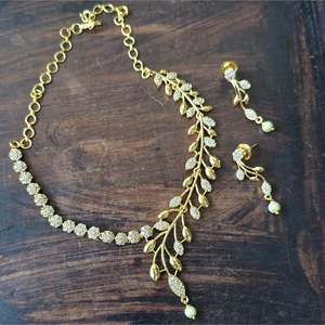 American Diamond Fashion Jewelry Necklace Set Online - Product Image 1