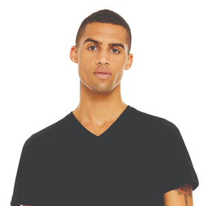 Custom Men's <b>Polyester</b>/Cotton Fleece Front V-Neck Short Sleeve Solid Pattern Eco-Friendly Super Soft Breathable Casual <b>T</b>-<b>Shirt</b> - Product Image 3