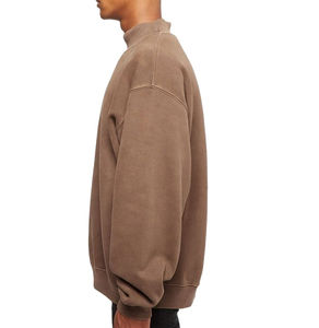 Vente en gros de sweats à capuche pour hommes, style vintage, surdimensionnés, effet délavé, avec fermeture éclair, de haute qualité, personnalisables - Product Image 6