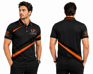 เสื้อโปโลผู้ชายแบบกำหนดเอง แห้งเร็ว ผลิตจากโพลีเอสเตอร์ สำหรับทีมกอล์ฟ  รับทำโลโก้ด้านหน้าและด้านหลัง  ชุดกีฬา  ผู้ผลิต OEM ODM - Product Image 4