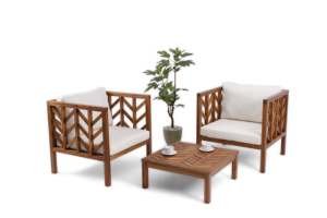 Outdoor Living Set with Weather Resistant Materials Durable Frame and Comfortable Cushions Ideal for Garden Patio and Outdoor - Product Image 5