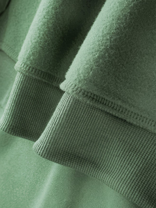 Custom Logo Hooded Sweatshirt Green Casual Pullover Adults All Seasons Promotional Wear Silk Screen Printing made in Bangladesh - Product Image 3