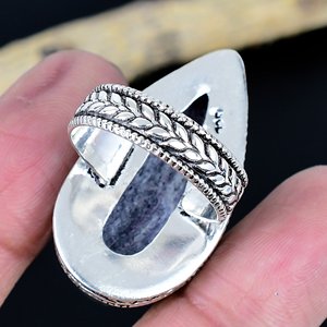 Natural Chaorite Gemstone 925 Sterling Silver Plated Handmade Rings - Product Image 3