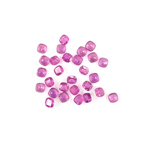 Saphirs roses naturels du Mozambique, taille coussin calibrée 5 mm, pierres précieuses en saphir rose naturel taillées en forme de rose pour la création de bijoux - Product Image 2