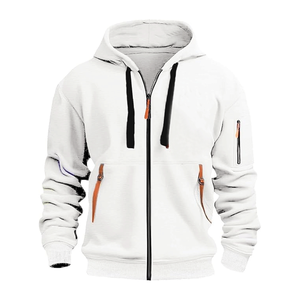 Top Notch Navy Blue Cotton Fleece Full <b>Zip</b> <b>Hoodies</b> Custom Printed Or Embroidered Logo Unisex <b>Zip</b> <b>Up</b> <b>Hoodies</b> For Winters - Product Image 2